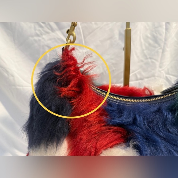 Coach NWT Juliet Shoulder Bag 25 With Multi Shearling Patchwork CW646 - Picture 9 of 16